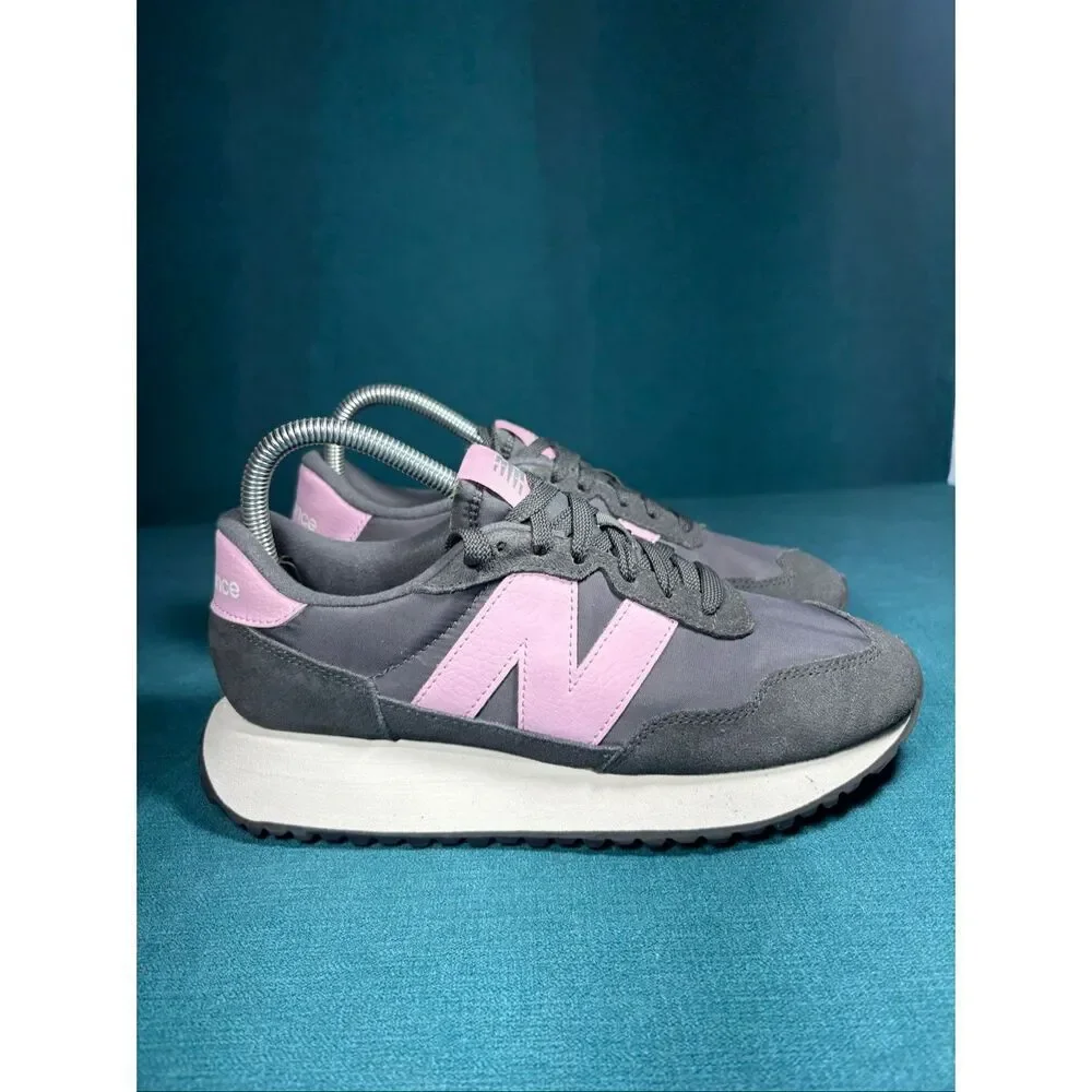 New Balance 237 WS237YA Gray Pink Casual Lifestyle Sneakers Women’s Size 8